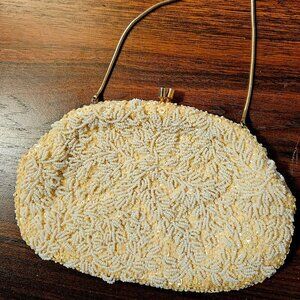 Vintage Classic Beaded Handbag By La Regale 60's Clutch (8"x 5.5")